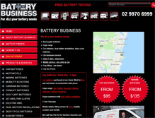 Tablet Screenshot of batterybusiness.com.au